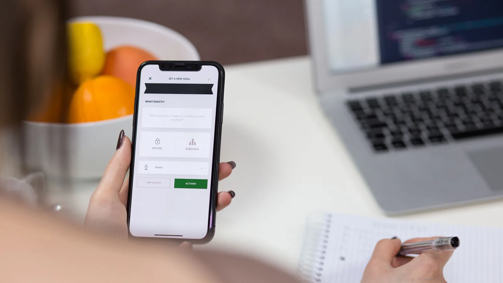 Setting a loan goal on a phone, how AmONE Loans works